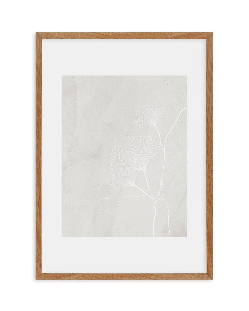 Ginkgo I Art Print-PRINT-Olive et Oriel-Olive et Oriel-50x70 cm | 19.6" x 27.5"-Walnut-With White Border-Buy-Australian-Art-Prints-Online-with-Olive-et-Oriel-Your-Artwork-Specialists-Austrailia-Decorate-With-Coastal-Photo-Wall-Art-Prints-From-Our-Beach-House-Artwork-Collection-Fine-Poster-and-Framed-Artwork