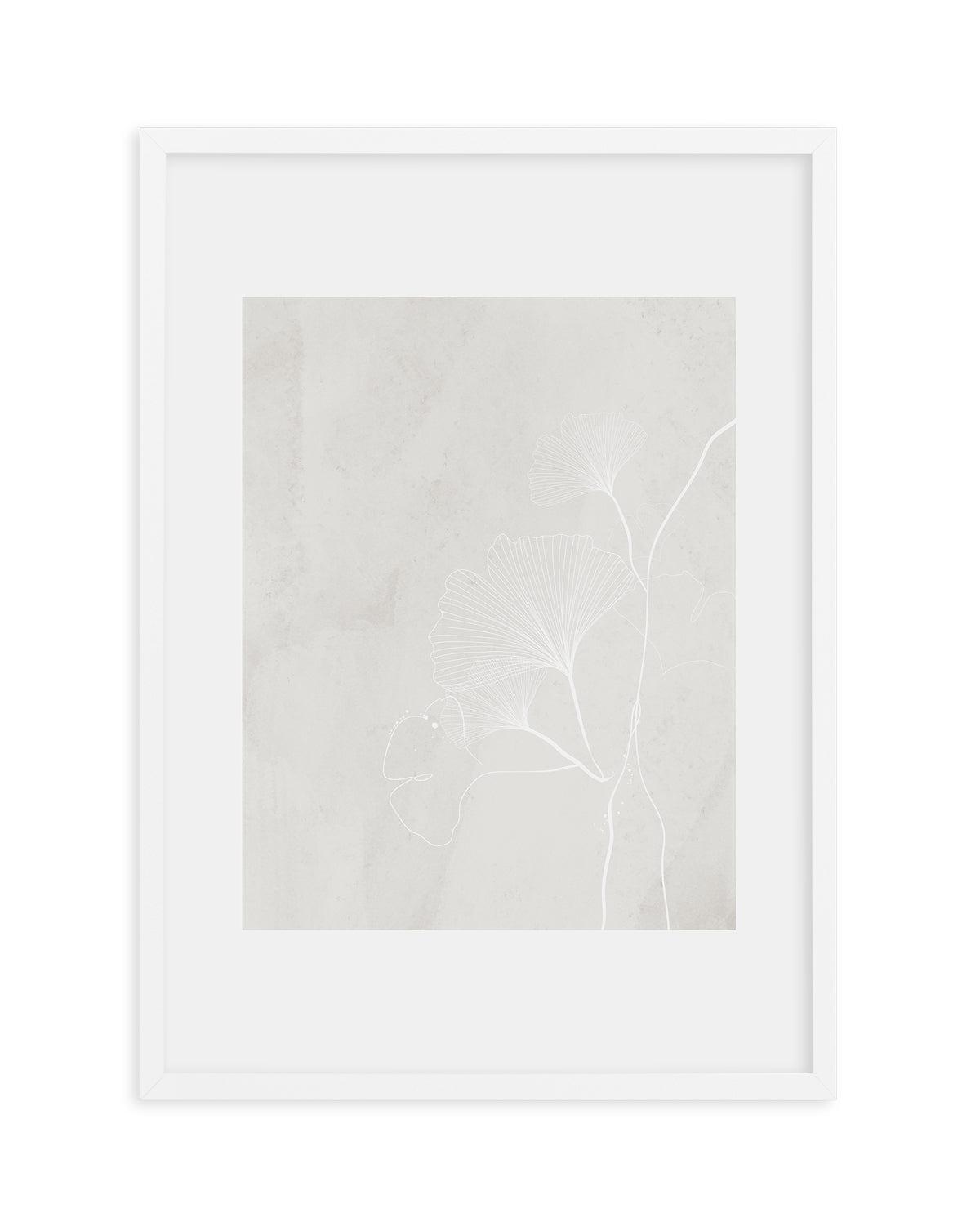 Ginkgo I Art Print-PRINT-Olive et Oriel-Olive et Oriel-A5 | 5.8" x 8.3" | 14.8 x 21cm-White-With White Border-Buy-Australian-Art-Prints-Online-with-Olive-et-Oriel-Your-Artwork-Specialists-Austrailia-Decorate-With-Coastal-Photo-Wall-Art-Prints-From-Our-Beach-House-Artwork-Collection-Fine-Poster-and-Framed-Artwork