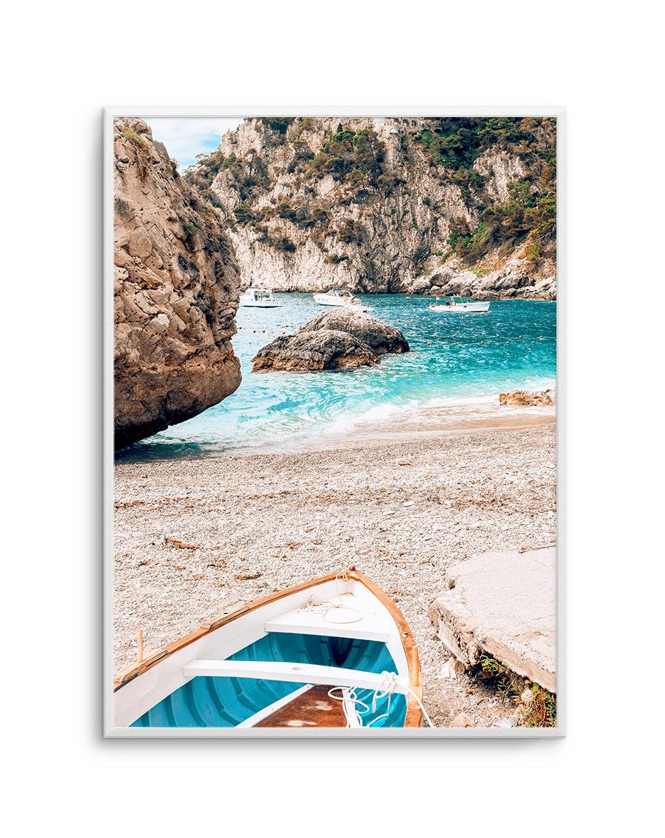 SHOP Capri Italy Amalfi Coast Boat in Photographic Art Print or Poster ...