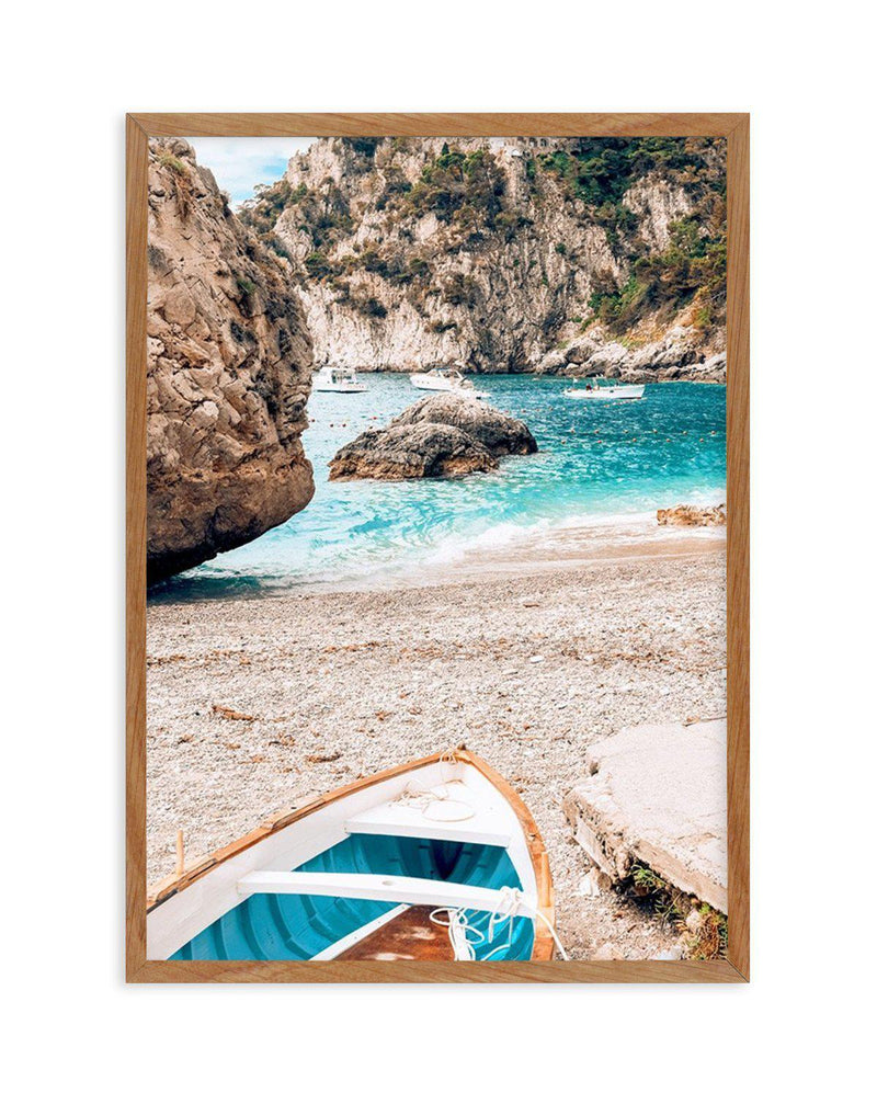 Gioia Boats | Capri Art Print-PRINT-Olive et Oriel-Olive et Oriel-50x70 cm | 19.6" x 27.5"-Walnut-With White Border-Buy-Australian-Art-Prints-Online-with-Olive-et-Oriel-Your-Artwork-Specialists-Austrailia-Decorate-With-Coastal-Photo-Wall-Art-Prints-From-Our-Beach-House-Artwork-Collection-Fine-Poster-and-Framed-Artwork