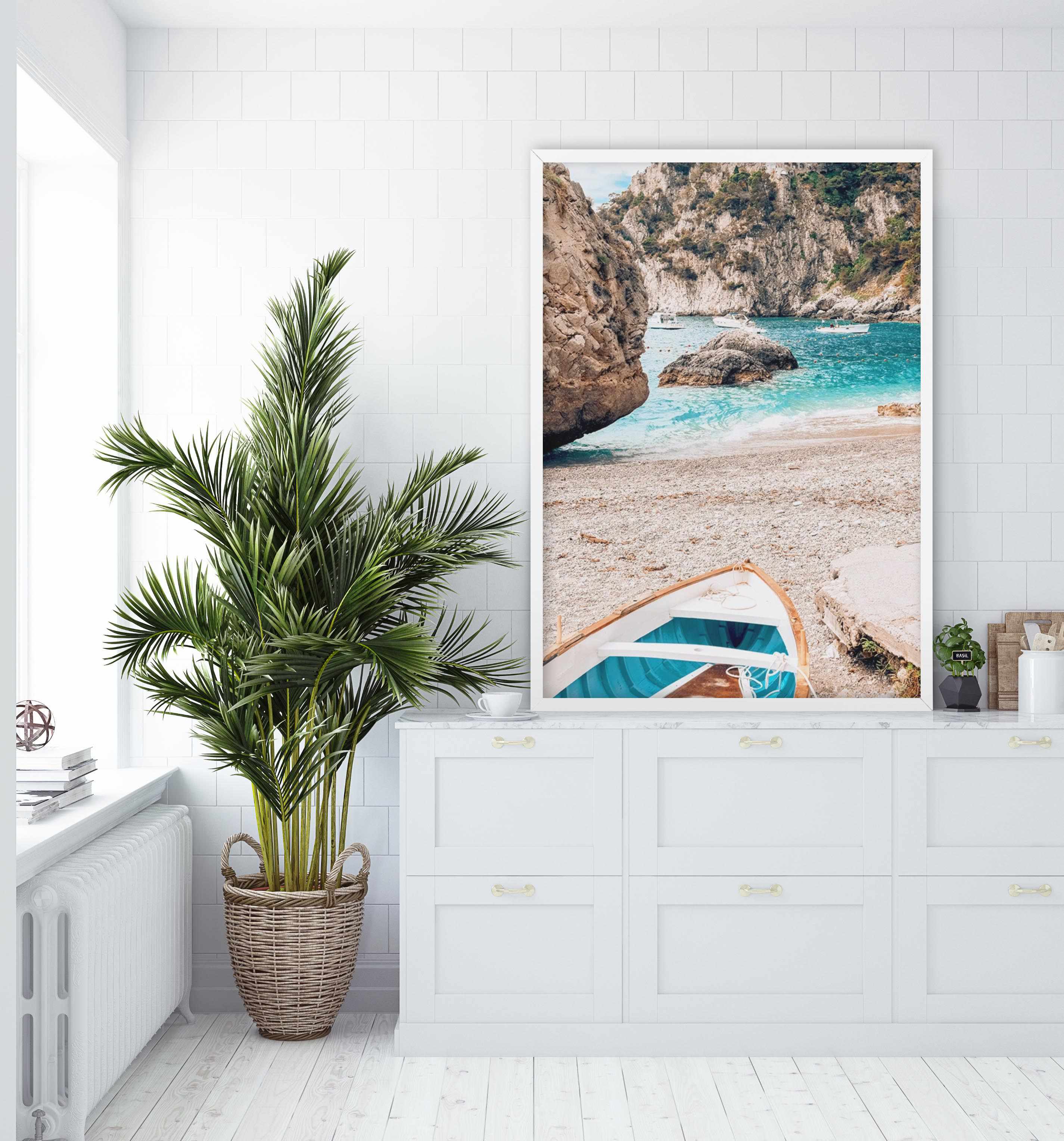 Gioia Boats | Capri Art Print-PRINT-Olive et Oriel-Olive et Oriel-Buy-Australian-Art-Prints-Online-with-Olive-et-Oriel-Your-Artwork-Specialists-Austrailia-Decorate-With-Coastal-Photo-Wall-Art-Prints-From-Our-Beach-House-Artwork-Collection-Fine-Poster-and-Framed-Artwork