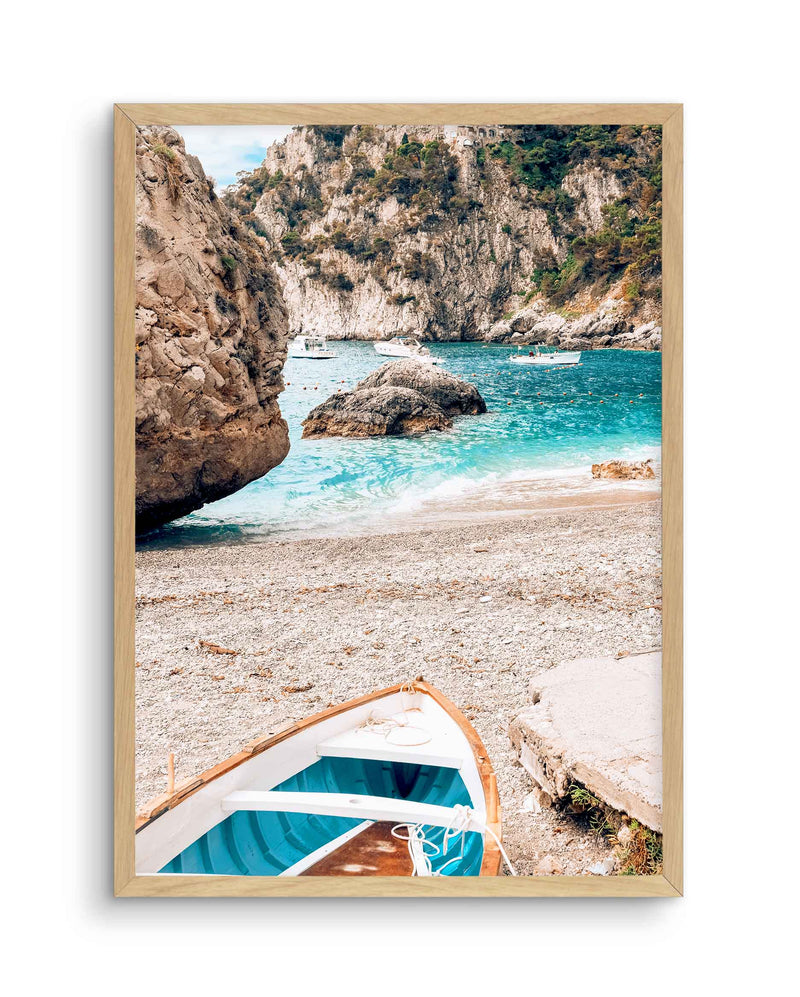 Gioia Boats | Capri Art Print-PRINT-Olive et Oriel-Olive et Oriel-A5 | 5.8" x 8.3" | 14.8 x 21cm-Oak-With White Border-Buy-Australian-Art-Prints-Online-with-Olive-et-Oriel-Your-Artwork-Specialists-Austrailia-Decorate-With-Coastal-Photo-Wall-Art-Prints-From-Our-Beach-House-Artwork-Collection-Fine-Poster-and-Framed-Artwork