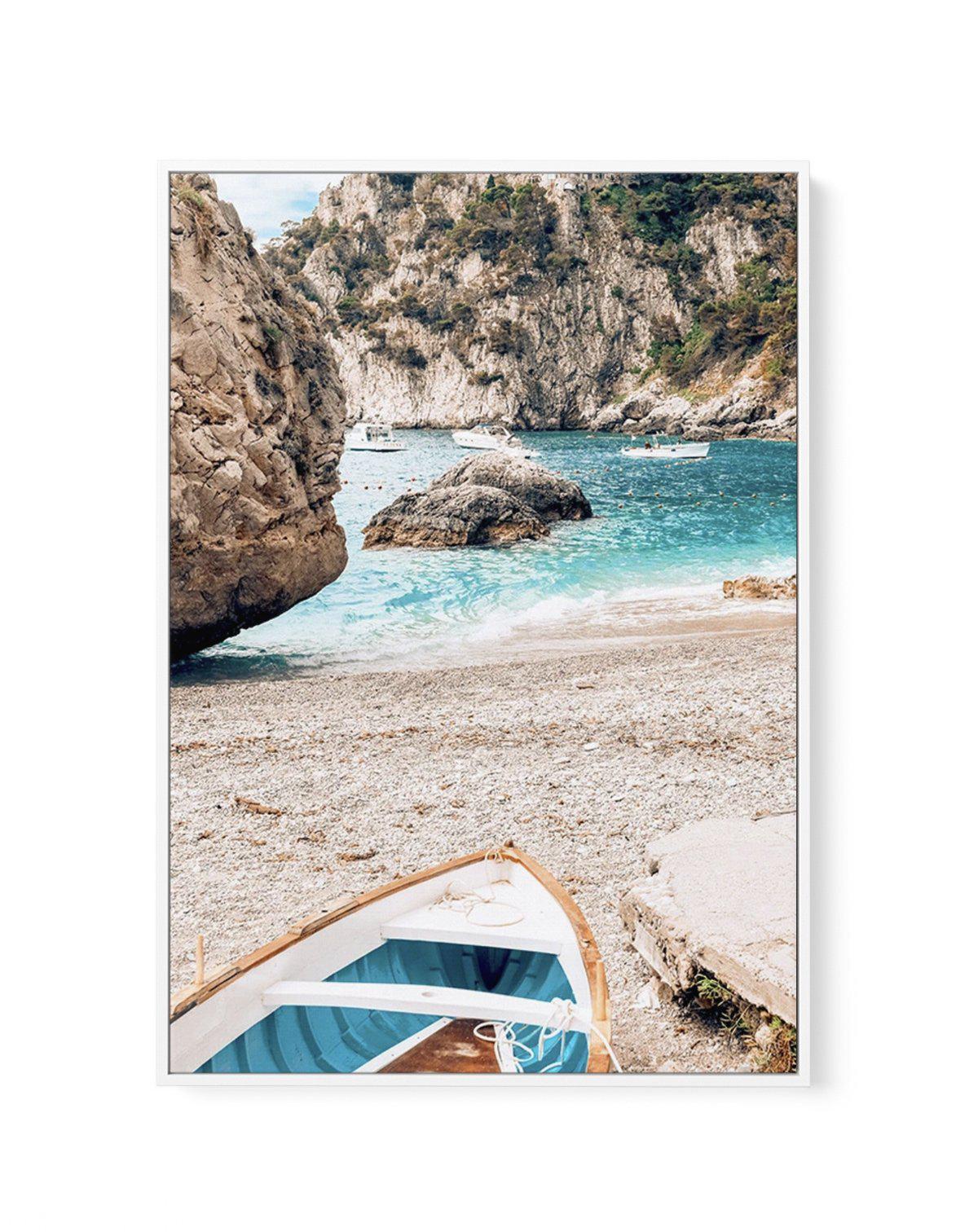 Gioia Boats | Capri | Framed Canvas-CANVAS-You can shop wall art online with Olive et Oriel for everything from abstract art to fun kids wall art. Our beautiful modern art prints and canvas art are available from large canvas prints to wall art paintings and our proudly Australian artwork collection offers only the highest quality framed large wall art and canvas art Australia - You can buy fashion photography prints or Hampton print posters and paintings on canvas from Olive et Oriel and have t