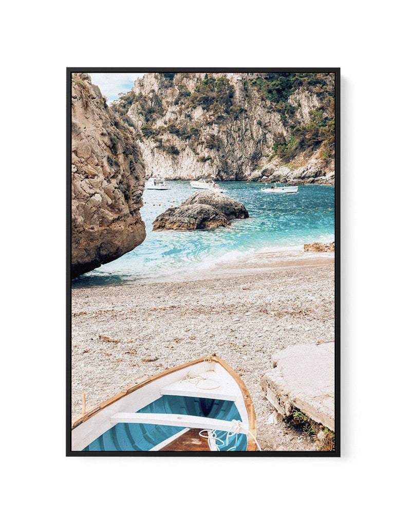 Gioia Boats | Capri | Framed Canvas-CANVAS-You can shop wall art online with Olive et Oriel for everything from abstract art to fun kids wall art. Our beautiful modern art prints and canvas art are available from large canvas prints to wall art paintings and our proudly Australian artwork collection offers only the highest quality framed large wall art and canvas art Australia - You can buy fashion photography prints or Hampton print posters and paintings on canvas from Olive et Oriel and have t