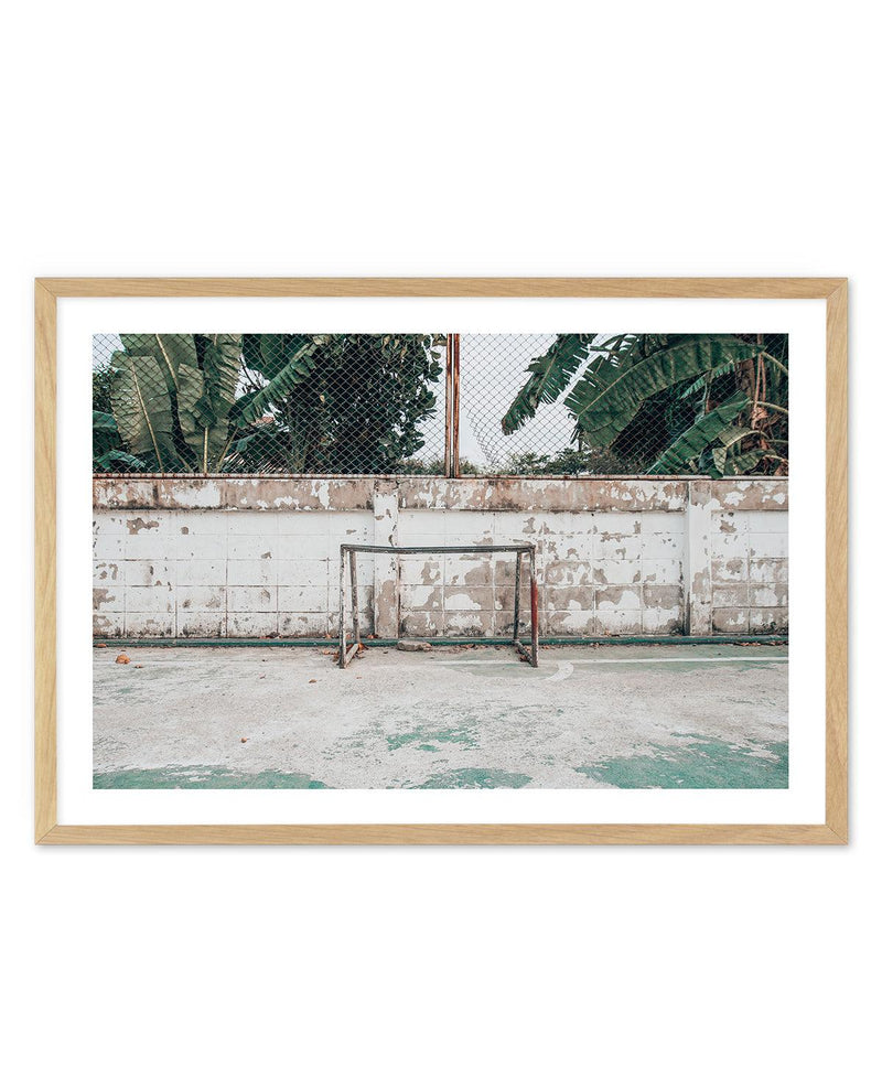 Goal Art Print-PRINT-Olive et Oriel-Olive et Oriel-A5 | 5.8" x 8.3" | 14.8 x 21cm-Oak-With White Border-Buy-Australian-Art-Prints-Online-with-Olive-et-Oriel-Your-Artwork-Specialists-Austrailia-Decorate-With-Coastal-Photo-Wall-Art-Prints-From-Our-Beach-House-Artwork-Collection-Fine-Poster-and-Framed-Artwork