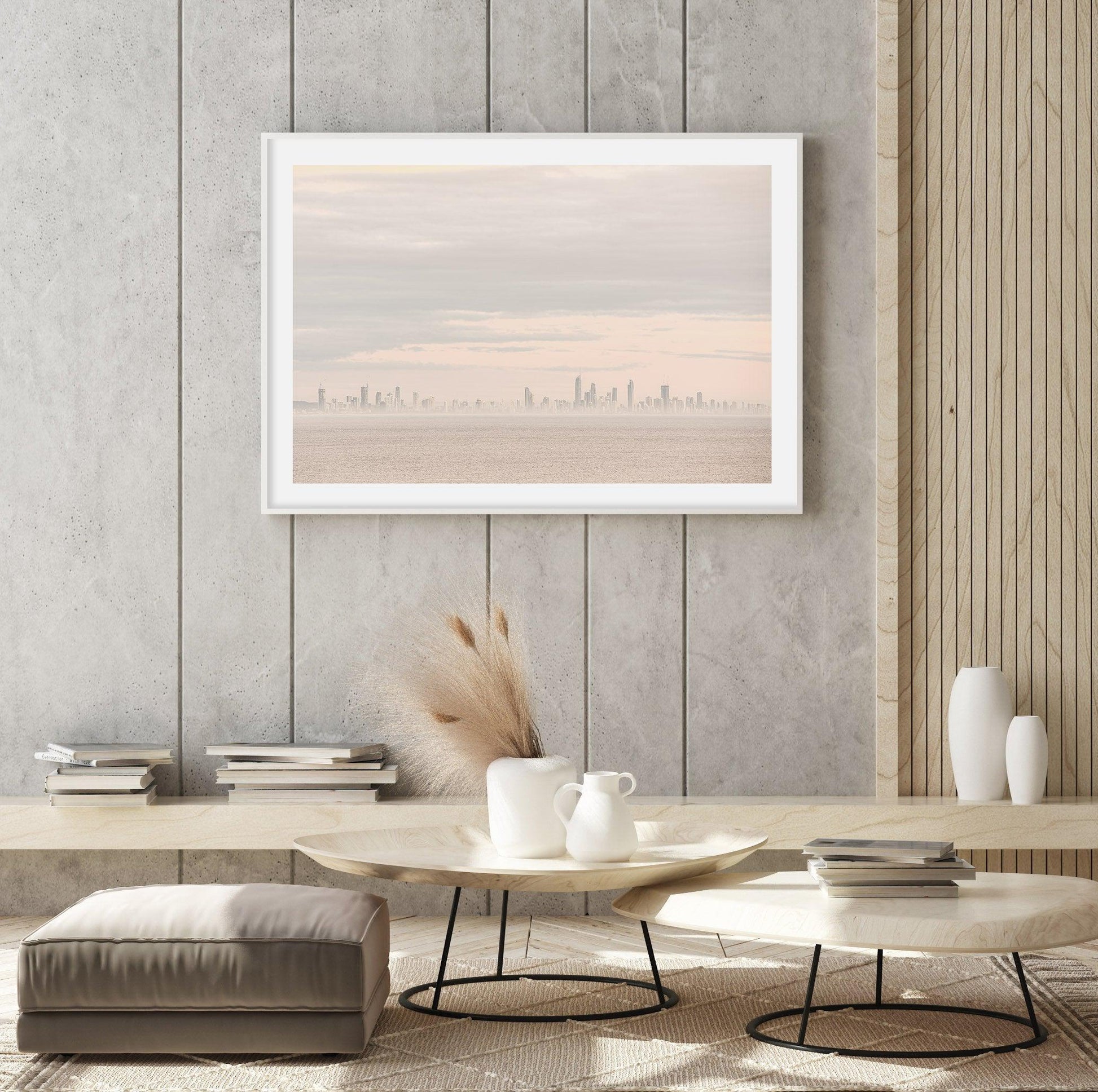 Gold Coast Haze Art Print-PRINT-Olive et Oriel-Olive et Oriel-Buy-Australian-Art-Prints-Online-with-Olive-et-Oriel-Your-Artwork-Specialists-Austrailia-Decorate-With-Coastal-Photo-Wall-Art-Prints-From-Our-Beach-House-Artwork-Collection-Fine-Poster-and-Framed-Artwork