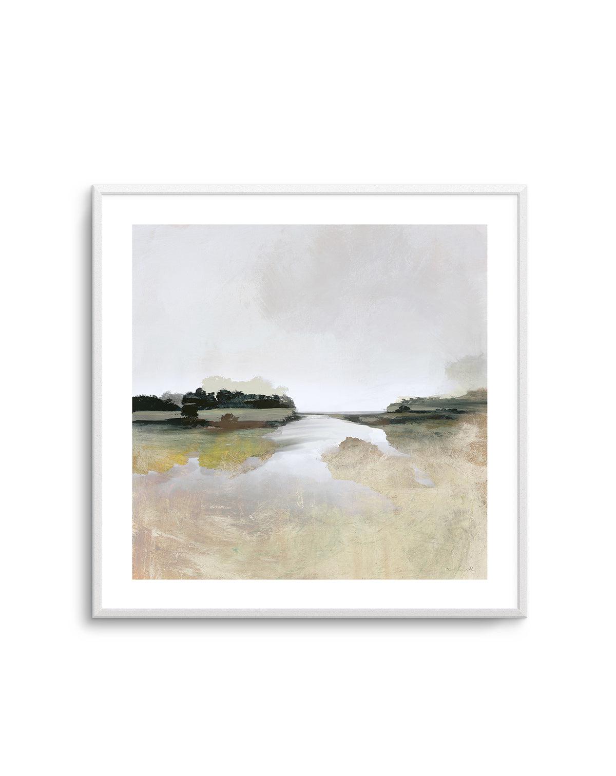 Gold Lake View by Dan Hobday SQ Art Print-PRINT-Olive et Oriel-Dan Hobday-Buy-Australian-Art-Prints-Online-with-Olive-et-Oriel-Your-Artwork-Specialists-Austrailia-Decorate-With-Coastal-Photo-Wall-Art-Prints-From-Our-Beach-House-Artwork-Collection-Fine-Poster-and-Framed-Artwork