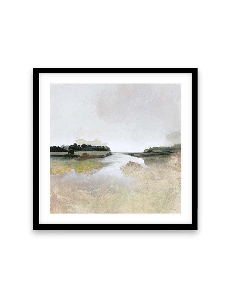 Gold Lake View by Dan Hobday SQ Art Print-PRINT-Olive et Oriel-Dan Hobday-70x70 cm | 27.5" x 27.5"-Black-With White Border-Buy-Australian-Art-Prints-Online-with-Olive-et-Oriel-Your-Artwork-Specialists-Austrailia-Decorate-With-Coastal-Photo-Wall-Art-Prints-From-Our-Beach-House-Artwork-Collection-Fine-Poster-and-Framed-Artwork