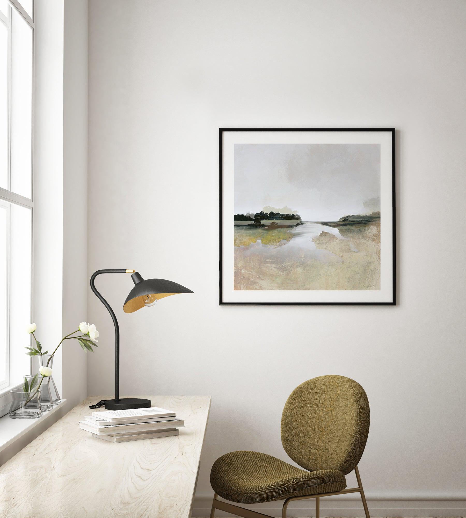 Gold Lake View by Dan Hobday SQ Art Print-PRINT-Olive et Oriel-Dan Hobday-Buy-Australian-Art-Prints-Online-with-Olive-et-Oriel-Your-Artwork-Specialists-Austrailia-Decorate-With-Coastal-Photo-Wall-Art-Prints-From-Our-Beach-House-Artwork-Collection-Fine-Poster-and-Framed-Artwork