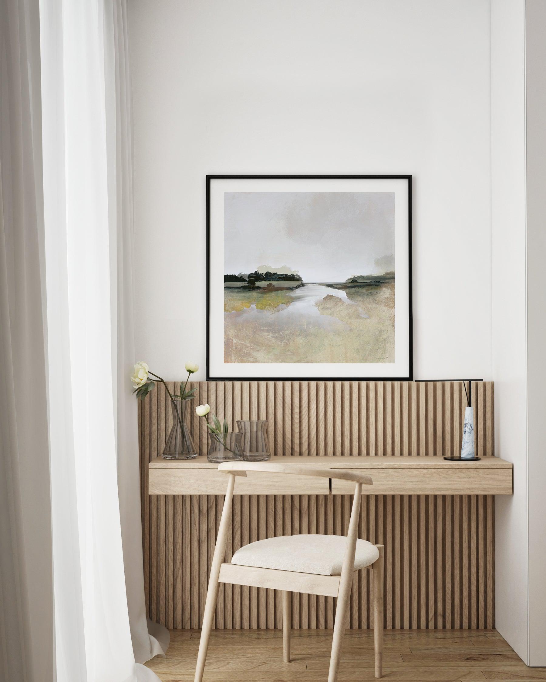 Gold Lake View by Dan Hobday SQ Art Print-PRINT-Olive et Oriel-Dan Hobday-Buy-Australian-Art-Prints-Online-with-Olive-et-Oriel-Your-Artwork-Specialists-Austrailia-Decorate-With-Coastal-Photo-Wall-Art-Prints-From-Our-Beach-House-Artwork-Collection-Fine-Poster-and-Framed-Artwork