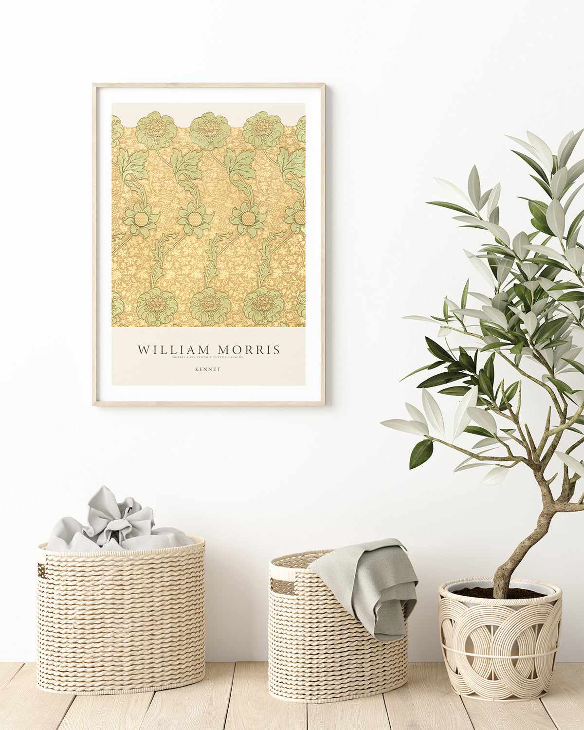 Golden Sage Kennet by William Morris Art Print