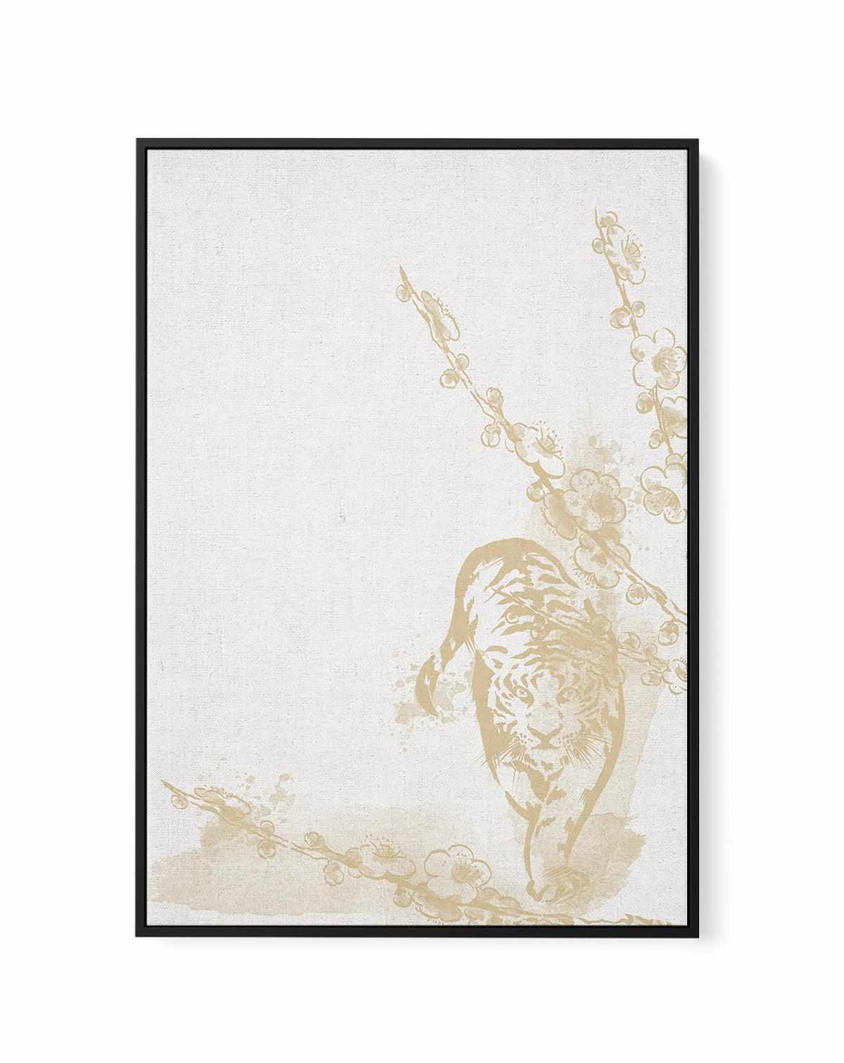 Golden Tiger I | Framed Canvas Art Print