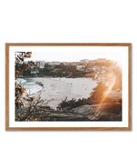 Golden Times | Freshwater Beach Art Print-PRINT-Olive et Oriel-Olive et Oriel-50x70 cm | 19.6" x 27.5"-Walnut-With White Border-Buy-Australian-Art-Prints-Online-with-Olive-et-Oriel-Your-Artwork-Specialists-Austrailia-Decorate-With-Coastal-Photo-Wall-Art-Prints-From-Our-Beach-House-Artwork-Collection-Fine-Poster-and-Framed-Artwork