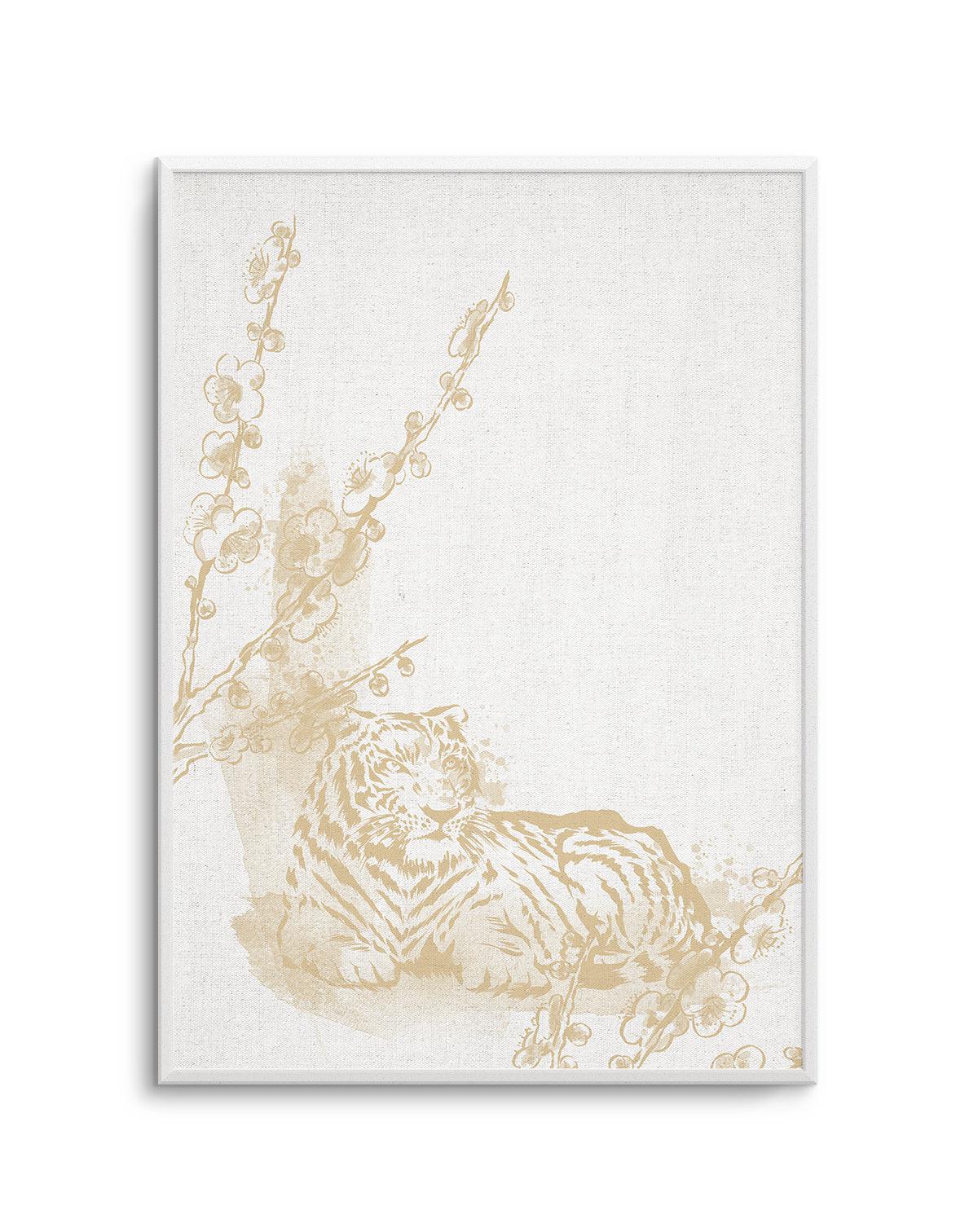 Golden Tiger II Art Print-PRINT-Olive et Oriel-Olive et Oriel-Buy-Australian-Art-Prints-Online-with-Olive-et-Oriel-Your-Artwork-Specialists-Austrailia-Decorate-With-Coastal-Photo-Wall-Art-Prints-From-Our-Beach-House-Artwork-Collection-Fine-Poster-and-Framed-Artwork