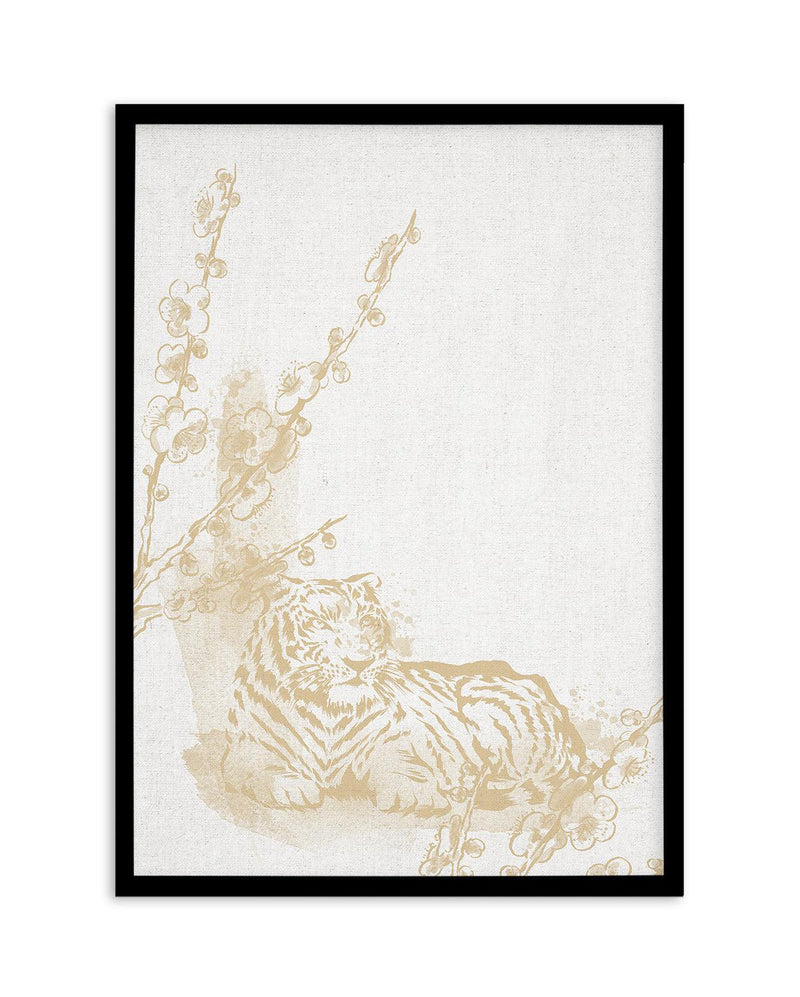 Golden Tiger II Art Print-PRINT-Olive et Oriel-Olive et Oriel-Buy-Australian-Art-Prints-Online-with-Olive-et-Oriel-Your-Artwork-Specialists-Austrailia-Decorate-With-Coastal-Photo-Wall-Art-Prints-From-Our-Beach-House-Artwork-Collection-Fine-Poster-and-Framed-Artwork
