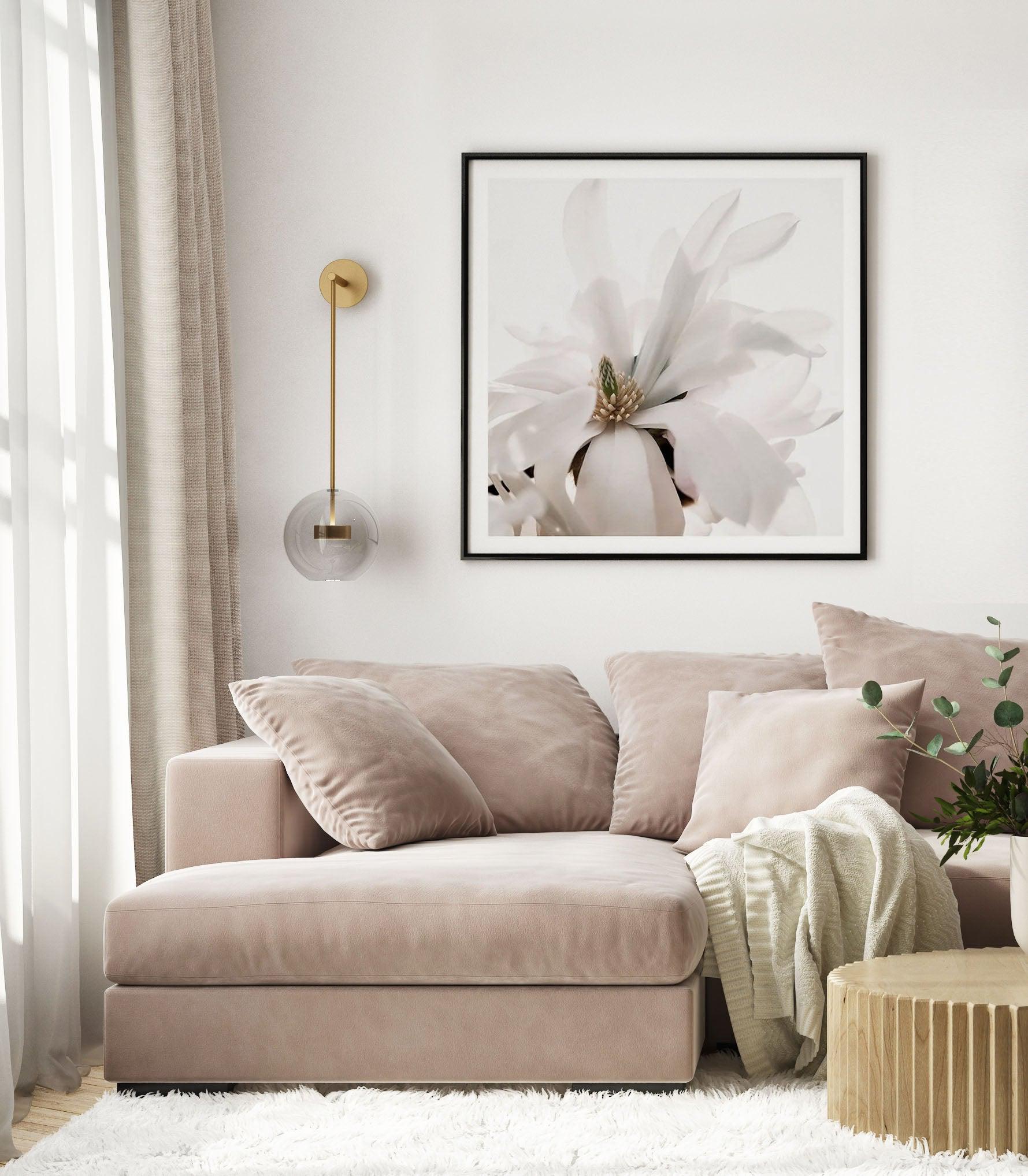 Grace Magnolia SQ Art Print-PRINT-Olive et Oriel-Olive et Oriel-Buy-Australian-Art-Prints-Online-with-Olive-et-Oriel-Your-Artwork-Specialists-Austrailia-Decorate-With-Coastal-Photo-Wall-Art-Prints-From-Our-Beach-House-Artwork-Collection-Fine-Poster-and-Framed-Artwork