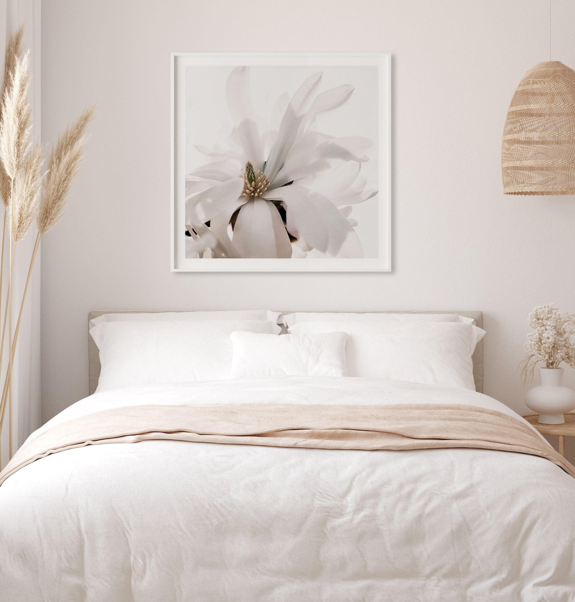 Grace Magnolia SQ Art Print-PRINT-Olive et Oriel-Olive et Oriel-Buy-Australian-Art-Prints-Online-with-Olive-et-Oriel-Your-Artwork-Specialists-Austrailia-Decorate-With-Coastal-Photo-Wall-Art-Prints-From-Our-Beach-House-Artwork-Collection-Fine-Poster-and-Framed-Artwork