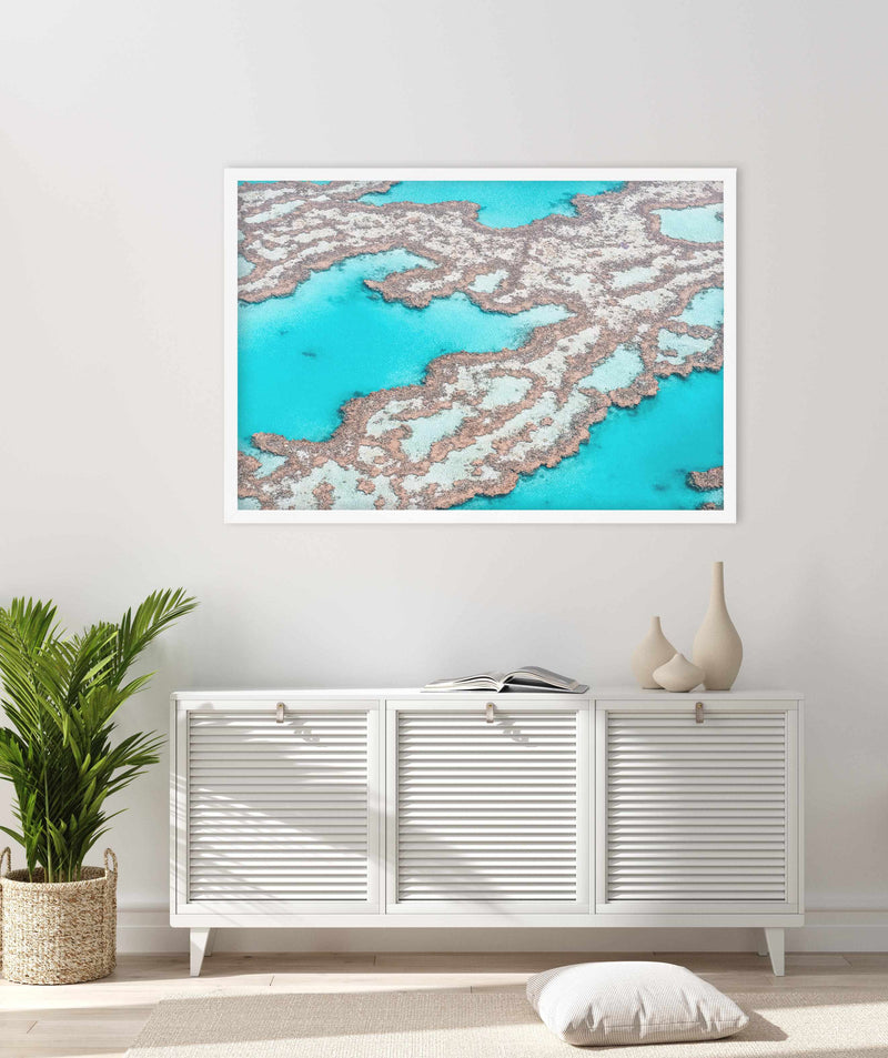 Great Barrier Reef III Art Print-PRINT-Olive et Oriel-Olive et Oriel-Buy-Australian-Art-Prints-Online-with-Olive-et-Oriel-Your-Artwork-Specialists-Austrailia-Decorate-With-Coastal-Photo-Wall-Art-Prints-From-Our-Beach-House-Artwork-Collection-Fine-Poster-and-Framed-Artwork