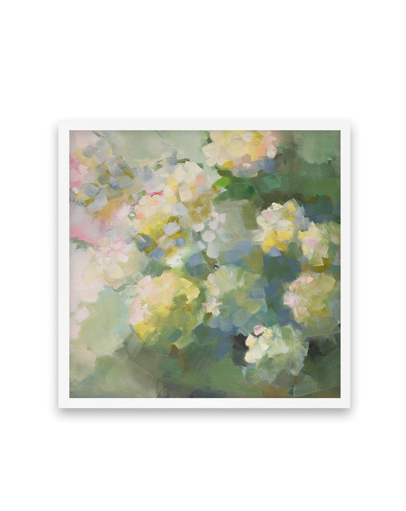 Green Floral Bouquet by Jenny Westenhofer SQ Art Print-PRINT-Olive et Oriel-Jenny Westenhofer-70x70 cm | 27.5" x 27.5"-White-With White Border-Buy-Australian-Art-Prints-Online-with-Olive-et-Oriel-Your-Artwork-Specialists-Austrailia-Decorate-With-Coastal-Photo-Wall-Art-Prints-From-Our-Beach-House-Artwork-Collection-Fine-Poster-and-Framed-Artwork