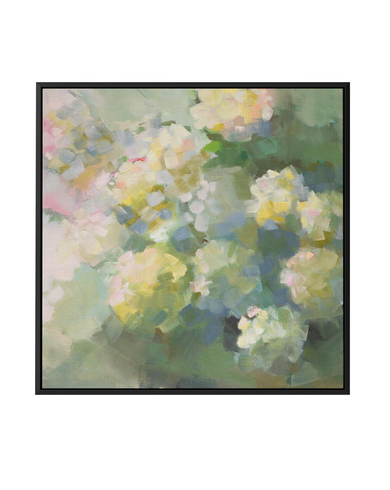 Green Floral by Jenny Westenhofer | Framed Canvas-CANVAS-You can shop wall art online with Olive et Oriel for everything from abstract art to fun kids wall art. Our beautiful modern art prints and canvas art are available from large canvas prints to wall art paintings and our proudly Australian artwork collection offers only the highest quality framed large wall art and canvas art Australia - You can buy fashion photography prints or Hampton print posters and paintings on canvas from Olive et Or