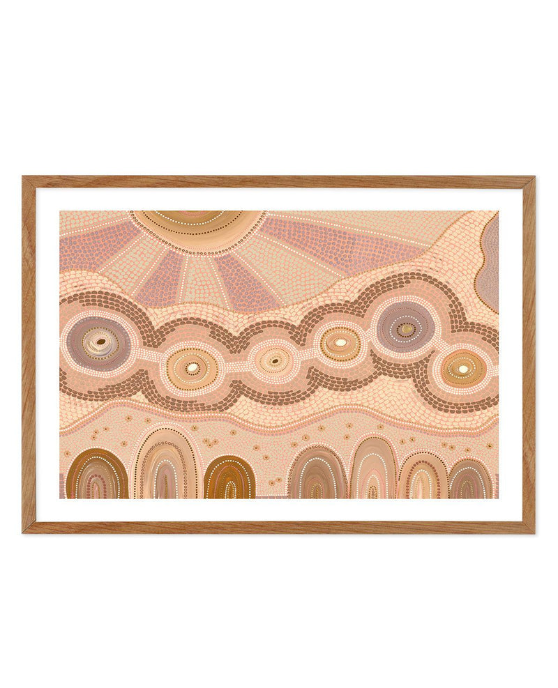 Growing Connections By Domica Hill Art Print-PRINT-Olive et Oriel-Domica Hill-50x70 cm | 19.6" x 27.5"-Walnut-With White Border-Buy-Australian-Art-Prints-Online-with-Olive-et-Oriel-Your-Artwork-Specialists-Austrailia-Decorate-With-Coastal-Photo-Wall-Art-Prints-From-Our-Beach-House-Artwork-Collection-Fine-Poster-and-Framed-Artwork