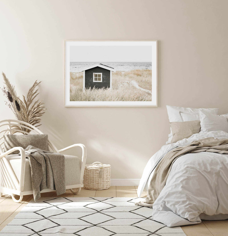 Hamptons Beach Hut | LS Art Print-PRINT-Olive et Oriel-Olive et Oriel-Buy-Australian-Art-Prints-Online-with-Olive-et-Oriel-Your-Artwork-Specialists-Austrailia-Decorate-With-Coastal-Photo-Wall-Art-Prints-From-Our-Beach-House-Artwork-Collection-Fine-Poster-and-Framed-Artwork