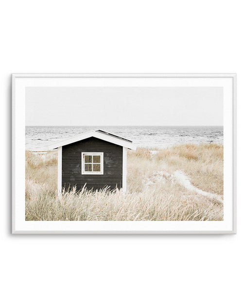 Hamptons Beach Hut | LS Art Print-PRINT-Olive et Oriel-Olive et Oriel-A5 | 5.8" x 8.3" | 14.8 x 21cm-Unframed Art Print-With White Border-Buy-Australian-Art-Prints-Online-with-Olive-et-Oriel-Your-Artwork-Specialists-Austrailia-Decorate-With-Coastal-Photo-Wall-Art-Prints-From-Our-Beach-House-Artwork-Collection-Fine-Poster-and-Framed-Artwork