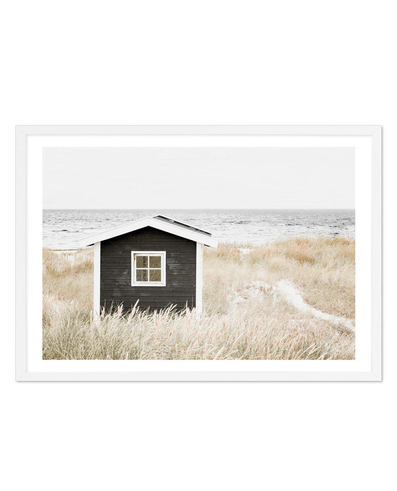 Hamptons Beach Hut | LS Art Print-PRINT-Olive et Oriel-Olive et Oriel-A5 | 5.8" x 8.3" | 14.8 x 21cm-White-With White Border-Buy-Australian-Art-Prints-Online-with-Olive-et-Oriel-Your-Artwork-Specialists-Austrailia-Decorate-With-Coastal-Photo-Wall-Art-Prints-From-Our-Beach-House-Artwork-Collection-Fine-Poster-and-Framed-Artwork