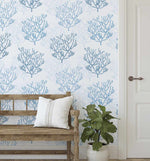 Hamptons Coral Wallpaper - Olive et Oriel