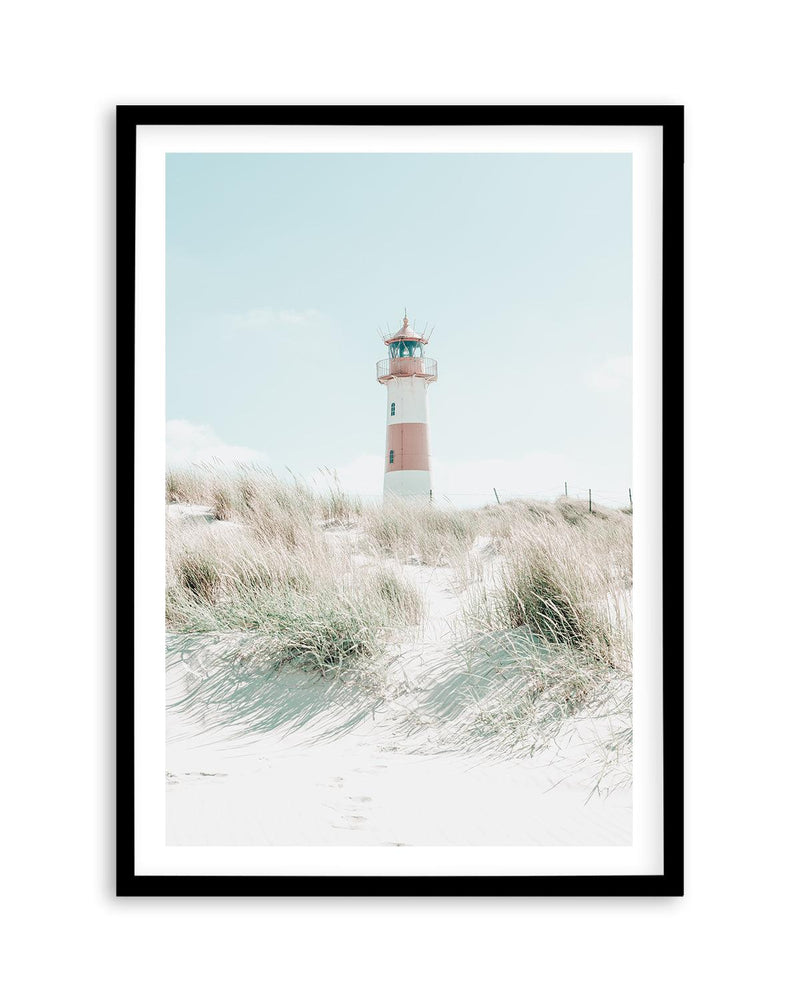 Hamptons Lighthouse Art Print | PT-PRINT-Olive et Oriel-Olive et Oriel-A5 | 5.8" x 8.3" | 14.8 x 21cm-Black-With White Border-Buy-Australian-Art-Prints-Online-with-Olive-et-Oriel-Your-Artwork-Specialists-Austrailia-Decorate-With-Coastal-Photo-Wall-Art-Prints-From-Our-Beach-House-Artwork-Collection-Fine-Poster-and-Framed-Artwork