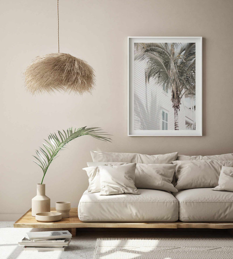 Hamptons Palm Art Print-PRINT-Olive et Oriel-Olive et Oriel-Buy-Australian-Art-Prints-Online-with-Olive-et-Oriel-Your-Artwork-Specialists-Austrailia-Decorate-With-Coastal-Photo-Wall-Art-Prints-From-Our-Beach-House-Artwork-Collection-Fine-Poster-and-Framed-Artwork