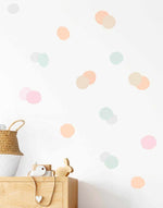 Hand Drawn Dots | Large Decal Set-Decals-Olive et Oriel-Decorate your kids bedroom wall decor with removable wall decals, these fabric kids decals are a great way to add colour and update your children's bedroom. Available as girls wall decals or boys wall decals, there are also nursery decals.