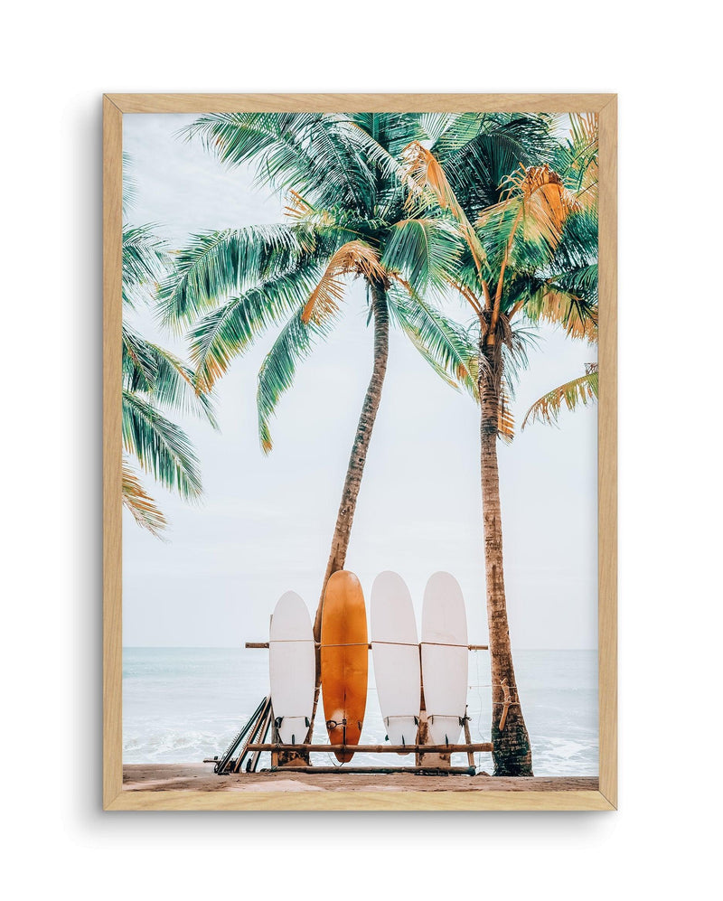 Hawaii Days Art Print-PRINT-Olive et Oriel-Olive et Oriel-A4 | 8.3" x 11.7" | 21 x 29.7cm-Oak-With White Border-Buy-Australian-Art-Prints-Online-with-Olive-et-Oriel-Your-Artwork-Specialists-Austrailia-Decorate-With-Coastal-Photo-Wall-Art-Prints-From-Our-Beach-House-Artwork-Collection-Fine-Poster-and-Framed-Artwork