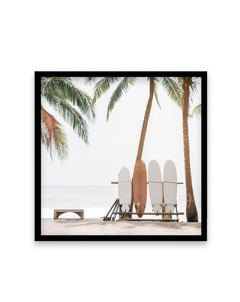 Hawaii Days SQ Art Print-PRINT-Olive et Oriel-Olive et Oriel-70x70 cm | 27.5" x 27.5"-Black-With White Border-Buy-Australian-Art-Prints-Online-with-Olive-et-Oriel-Your-Artwork-Specialists-Austrailia-Decorate-With-Coastal-Photo-Wall-Art-Prints-From-Our-Beach-House-Artwork-Collection-Fine-Poster-and-Framed-Artwork
