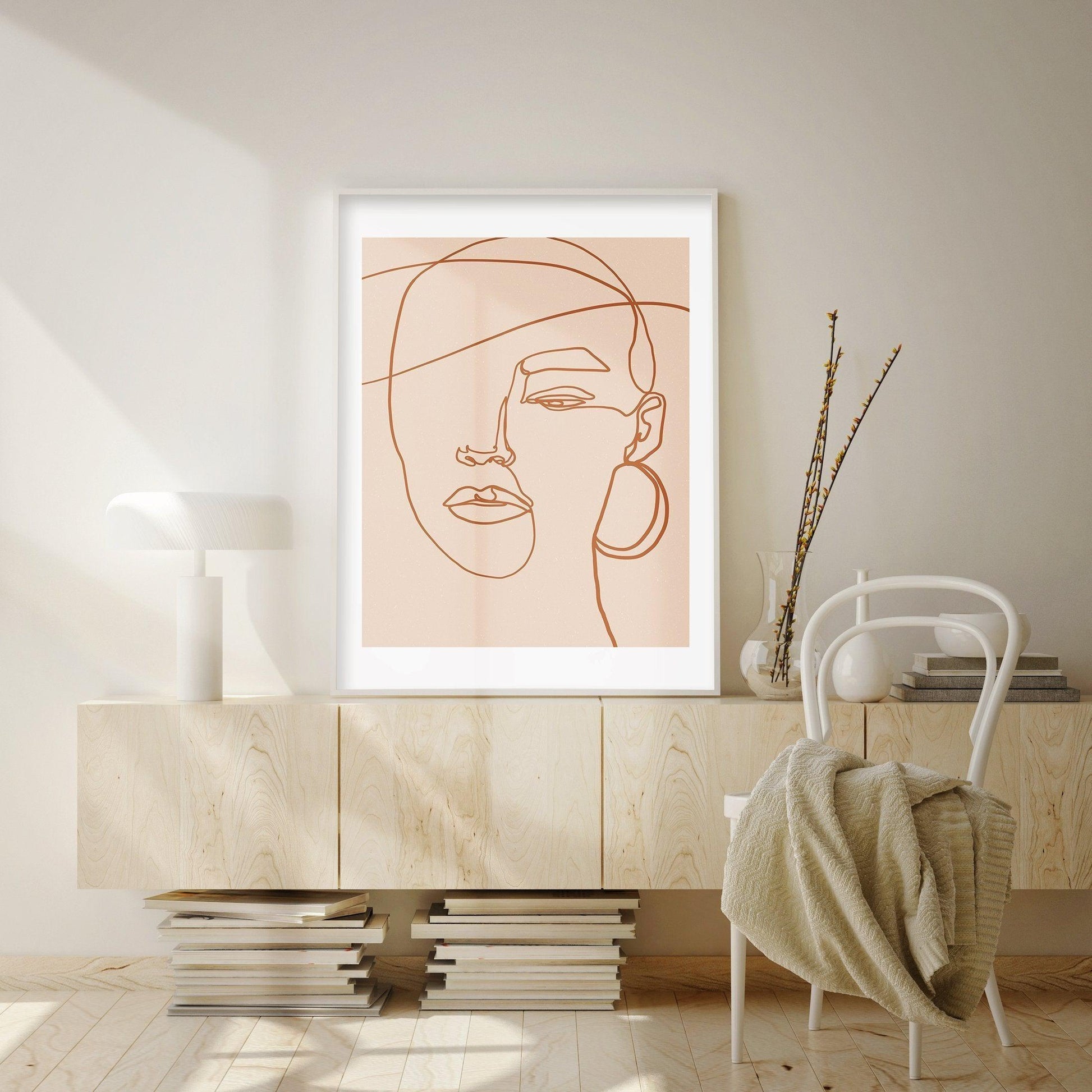 Her Contours II | Terracotta Art Print-Buy-Bohemian-Wall-Art-Print-And-Boho-Pictures-from-Olive-et-Oriel-Bohemian-Wall-Art-Print-And-Boho-Pictures-And-Also-Boho-Abstract-Art-Paintings-On-Canvas-For-A-Girls-Bedroom-Wall-Decor-Collection-of-Boho-Style-Feminine-Art-Poster-and-Framed-Artwork-Update-Your-Home-Decorating-Style-With-These-Beautiful-Wall-Art-Prints-Australia