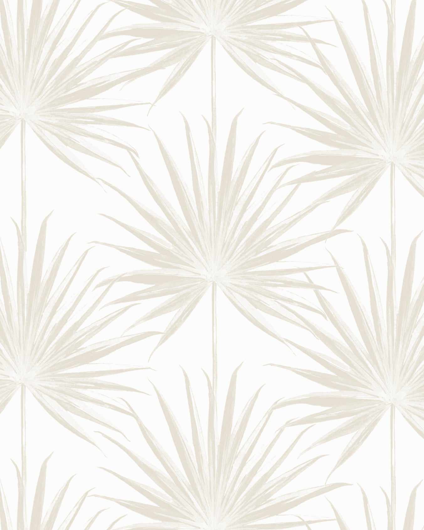 Coastal Palm Wallpaper in Warm Grey