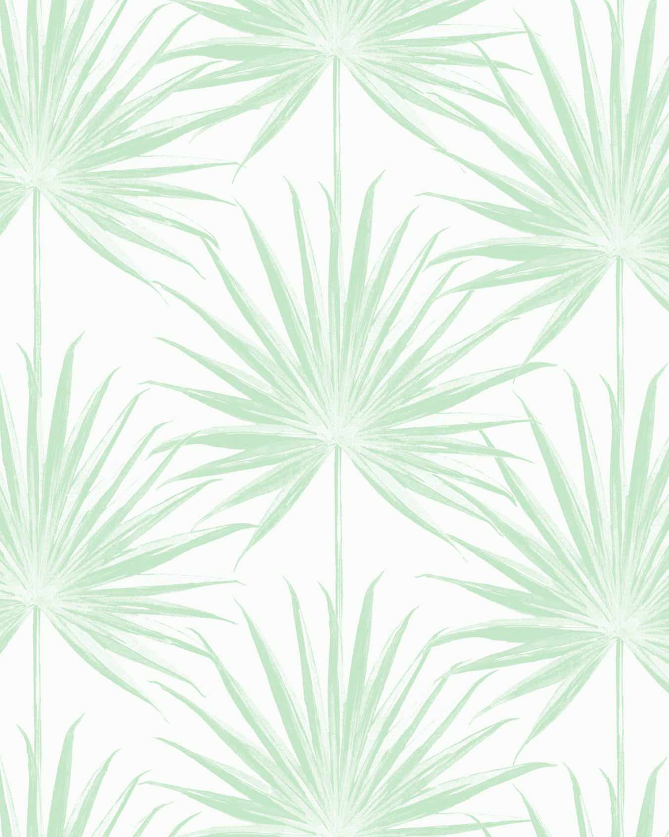 Coastal Palm Wallpaper in Green