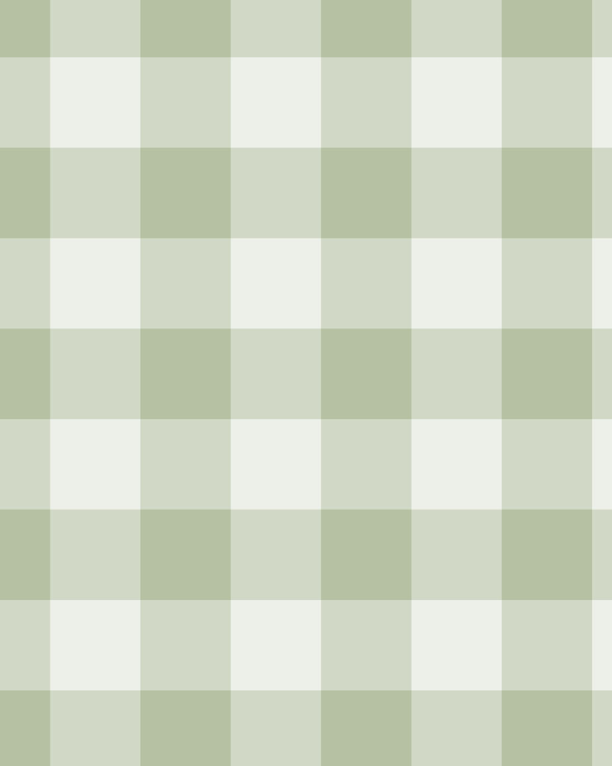 Medium Gingham Check Sage Green Wallpaper