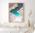 Hideaway, Crete Art Print-Shop Greece Wall Art Prints Online with Olive et Oriel - Our collection of Greek Islands art prints offer unique wall art including blue domes of Santorini in Oia, mediterranean sea prints and incredible posters from Milos and other Greece landscape photography - this collection will add mediterranean blue to your home, perfect for updating the walls in coastal, beach house style. There is Greece art on canvas and extra large wall art with fast, free shipping across Aus