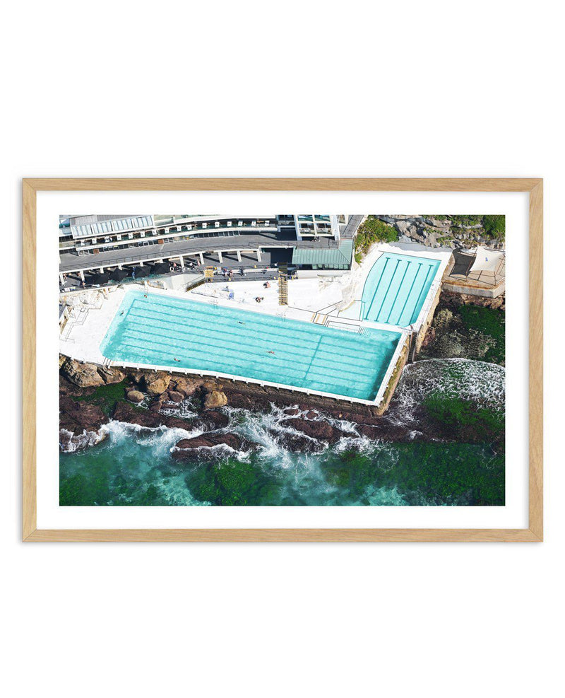 Icebergs from Above, Bondi Art Print-PRINT-Olive et Oriel-Olive et Oriel-A5 | 5.8" x 8.3" | 14.8 x 21cm-Oak-With White Border-Buy-Australian-Art-Prints-Online-with-Olive-et-Oriel-Your-Artwork-Specialists-Austrailia-Decorate-With-Coastal-Photo-Wall-Art-Prints-From-Our-Beach-House-Artwork-Collection-Fine-Poster-and-Framed-Artwork