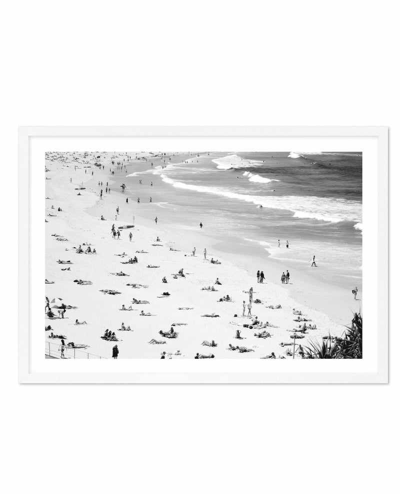 Iconic Bondi B&W Art Print-PRINT-Olive et Oriel-Olive et Oriel-A4 | 8.3" x 11.7" | 21 x 29.7cm-White-With White Border-Buy-Australian-Art-Prints-Online-with-Olive-et-Oriel-Your-Artwork-Specialists-Austrailia-Decorate-With-Coastal-Photo-Wall-Art-Prints-From-Our-Beach-House-Artwork-Collection-Fine-Poster-and-Framed-Artwork
