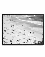 Iconic Bondi B&W | Framed Canvas-CANVAS-You can shop wall art online with Olive et Oriel for everything from abstract art to fun kids wall art. Our beautiful modern art prints and canvas art are available from large canvas prints to wall art paintings and our proudly Australian artwork collection offers only the highest quality framed large wall art and canvas art Australia - You can buy fashion photography prints or Hampton print posters and paintings on canvas from Olive et Oriel and have them
