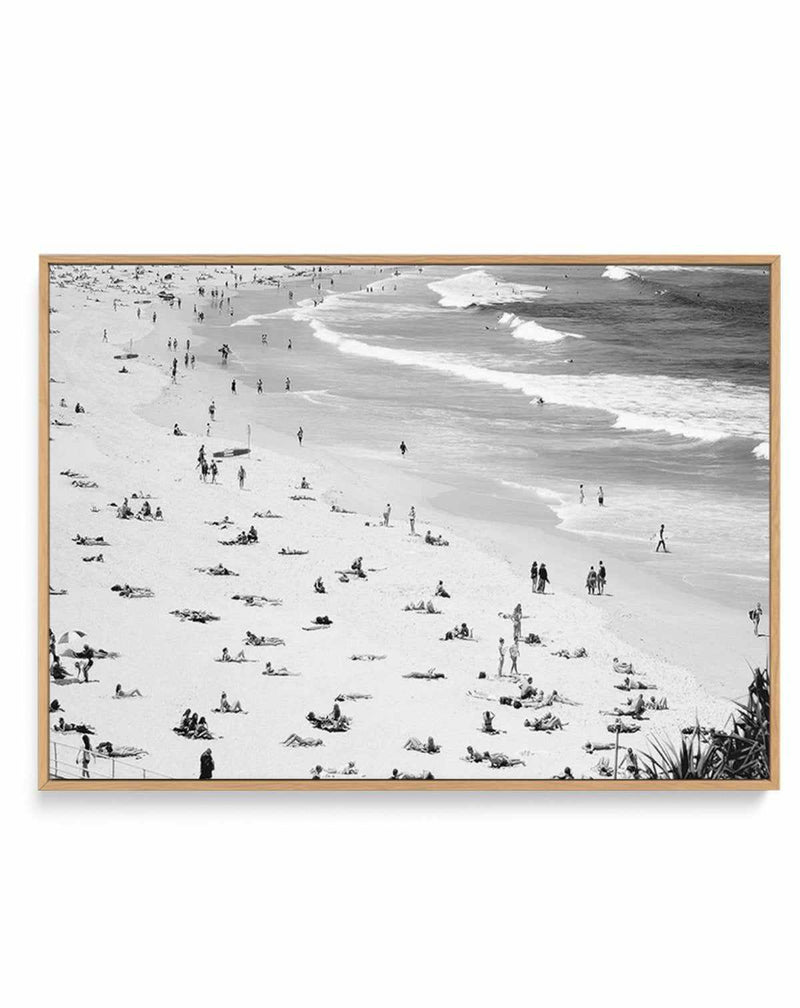 Iconic Bondi B&W | Framed Canvas-CANVAS-You can shop wall art online with Olive et Oriel for everything from abstract art to fun kids wall art. Our beautiful modern art prints and canvas art are available from large canvas prints to wall art paintings and our proudly Australian artwork collection offers only the highest quality framed large wall art and canvas art Australia - You can buy fashion photography prints or Hampton print posters and paintings on canvas from Olive et Oriel and have them