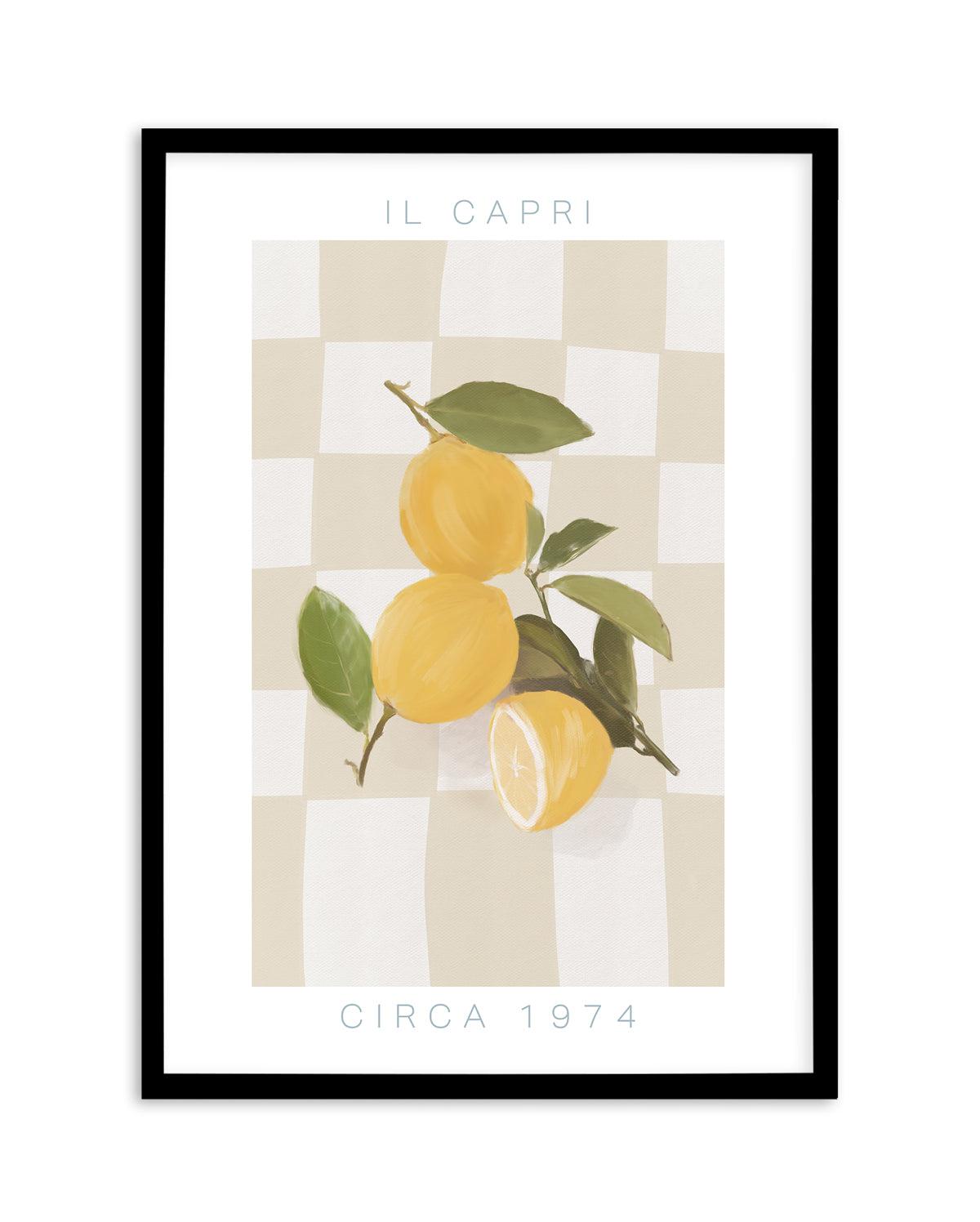 Il Capri Art Print-PRINT-Olive et Oriel-Olive et Oriel-A5 | 5.8" x 8.3" | 14.8 x 21cm-Black-With White Border-Buy-Australian-Art-Prints-Online-with-Olive-et-Oriel-Your-Artwork-Specialists-Austrailia-Decorate-With-Coastal-Photo-Wall-Art-Prints-From-Our-Beach-House-Artwork-Collection-Fine-Poster-and-Framed-Artwork