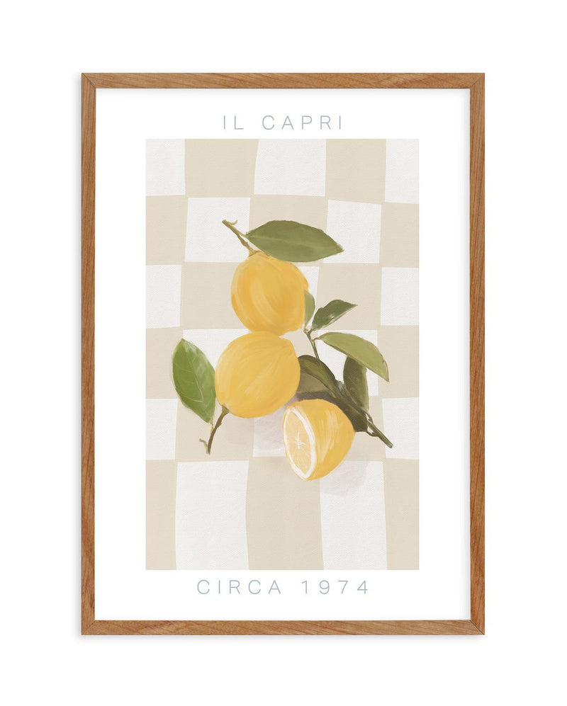 Il Capri Art Print-PRINT-Olive et Oriel-Olive et Oriel-50x70 cm | 19.6" x 27.5"-Walnut-With White Border-Buy-Australian-Art-Prints-Online-with-Olive-et-Oriel-Your-Artwork-Specialists-Austrailia-Decorate-With-Coastal-Photo-Wall-Art-Prints-From-Our-Beach-House-Artwork-Collection-Fine-Poster-and-Framed-Artwork