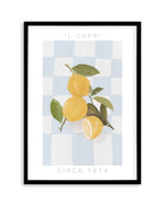 Il Capri | Blue Art Print-PRINT-Olive et Oriel-Olive et Oriel-A5 | 5.8" x 8.3" | 14.8 x 21cm-Black-With White Border-Buy-Australian-Art-Prints-Online-with-Olive-et-Oriel-Your-Artwork-Specialists-Austrailia-Decorate-With-Coastal-Photo-Wall-Art-Prints-From-Our-Beach-House-Artwork-Collection-Fine-Poster-and-Framed-Artwork