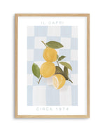 Il Capri | Blue Art Print-PRINT-Olive et Oriel-Olive et Oriel-A5 | 5.8" x 8.3" | 14.8 x 21cm-Oak-With White Border-Buy-Australian-Art-Prints-Online-with-Olive-et-Oriel-Your-Artwork-Specialists-Austrailia-Decorate-With-Coastal-Photo-Wall-Art-Prints-From-Our-Beach-House-Artwork-Collection-Fine-Poster-and-Framed-Artwork