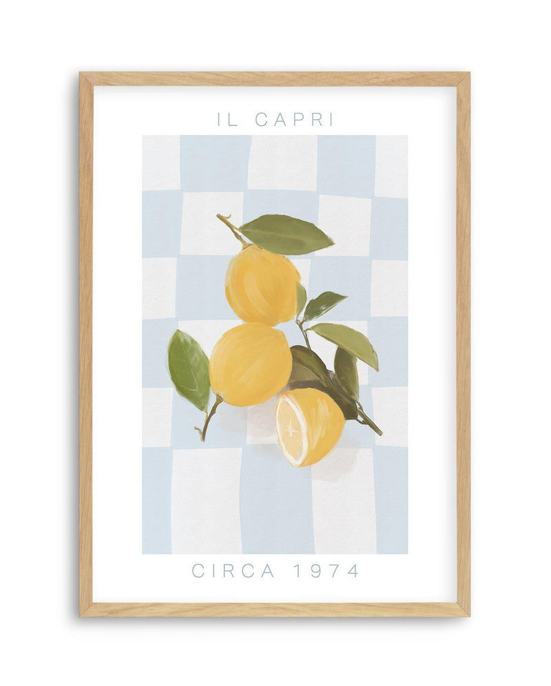 Il Capri | Blue Art Print-PRINT-Olive et Oriel-Olive et Oriel-A5 | 5.8" x 8.3" | 14.8 x 21cm-Oak-With White Border-Buy-Australian-Art-Prints-Online-with-Olive-et-Oriel-Your-Artwork-Specialists-Austrailia-Decorate-With-Coastal-Photo-Wall-Art-Prints-From-Our-Beach-House-Artwork-Collection-Fine-Poster-and-Framed-Artwork