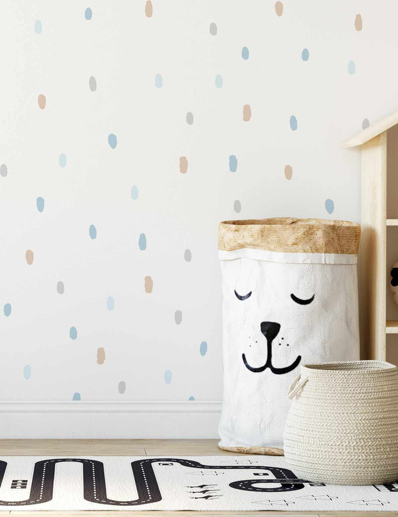 'In the Sky' Super Fun Dots Decal Set | 174 dots!-Decals-Olive et Oriel-Decorate your kids bedroom wall decor with removable wall decals, these fabric kids decals are a great way to add colour and update your children's bedroom. Available as girls wall decals or boys wall decals, there are also nursery decals.