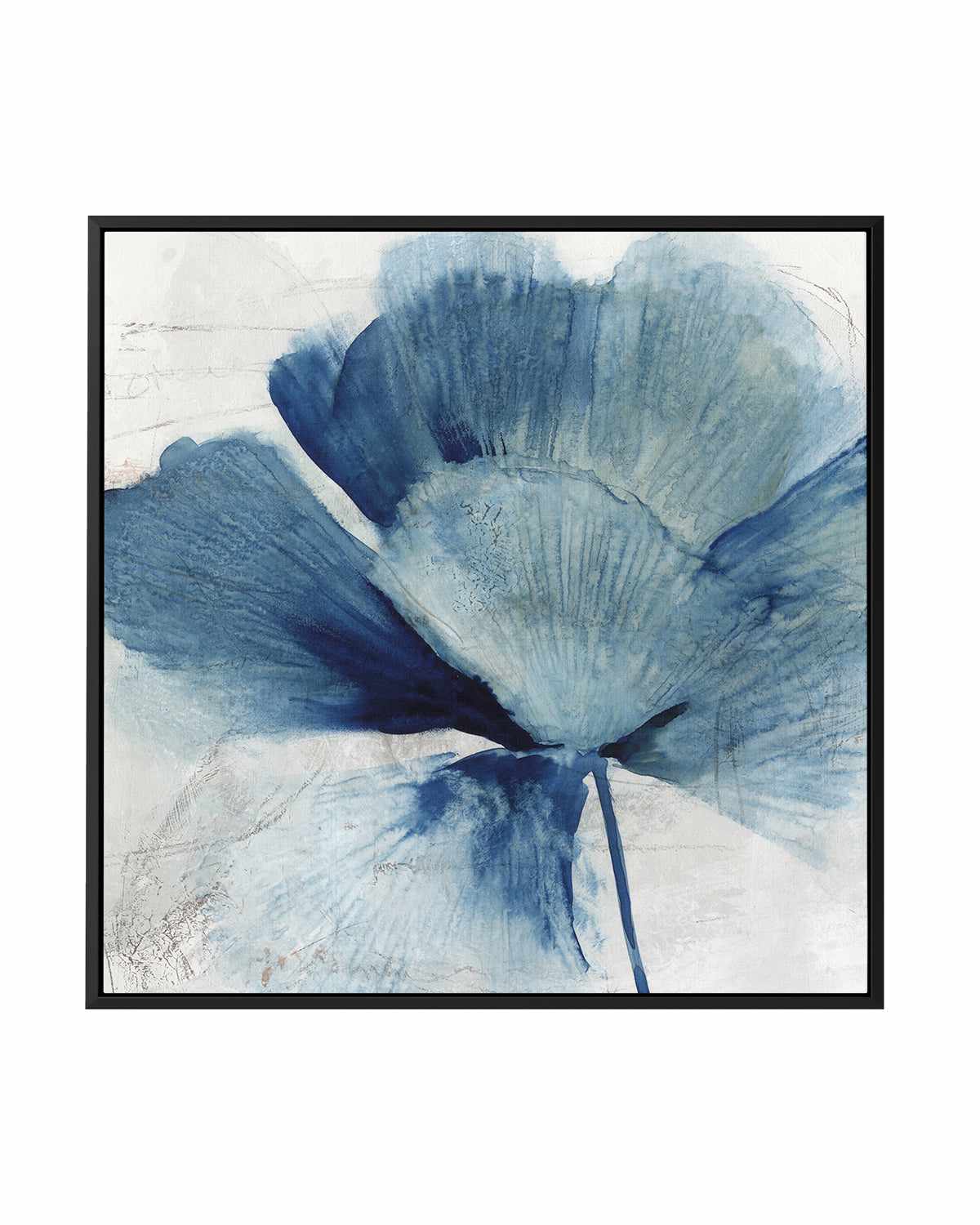 Inky Flower II | Framed Canvas Art Print